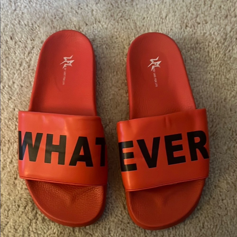 Red Whatever Slide Slippers